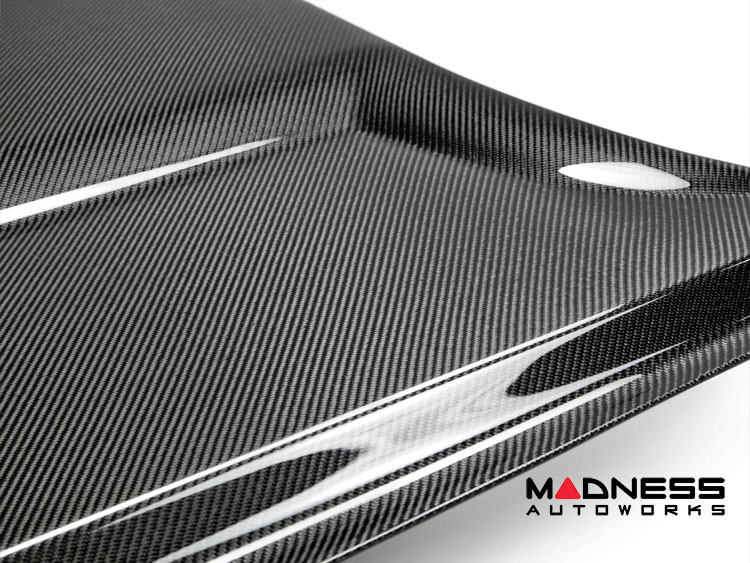 Ford Mustang Type GR Hood by Anderson Composites - Double Sided Carbon Fiber - GT350 Style